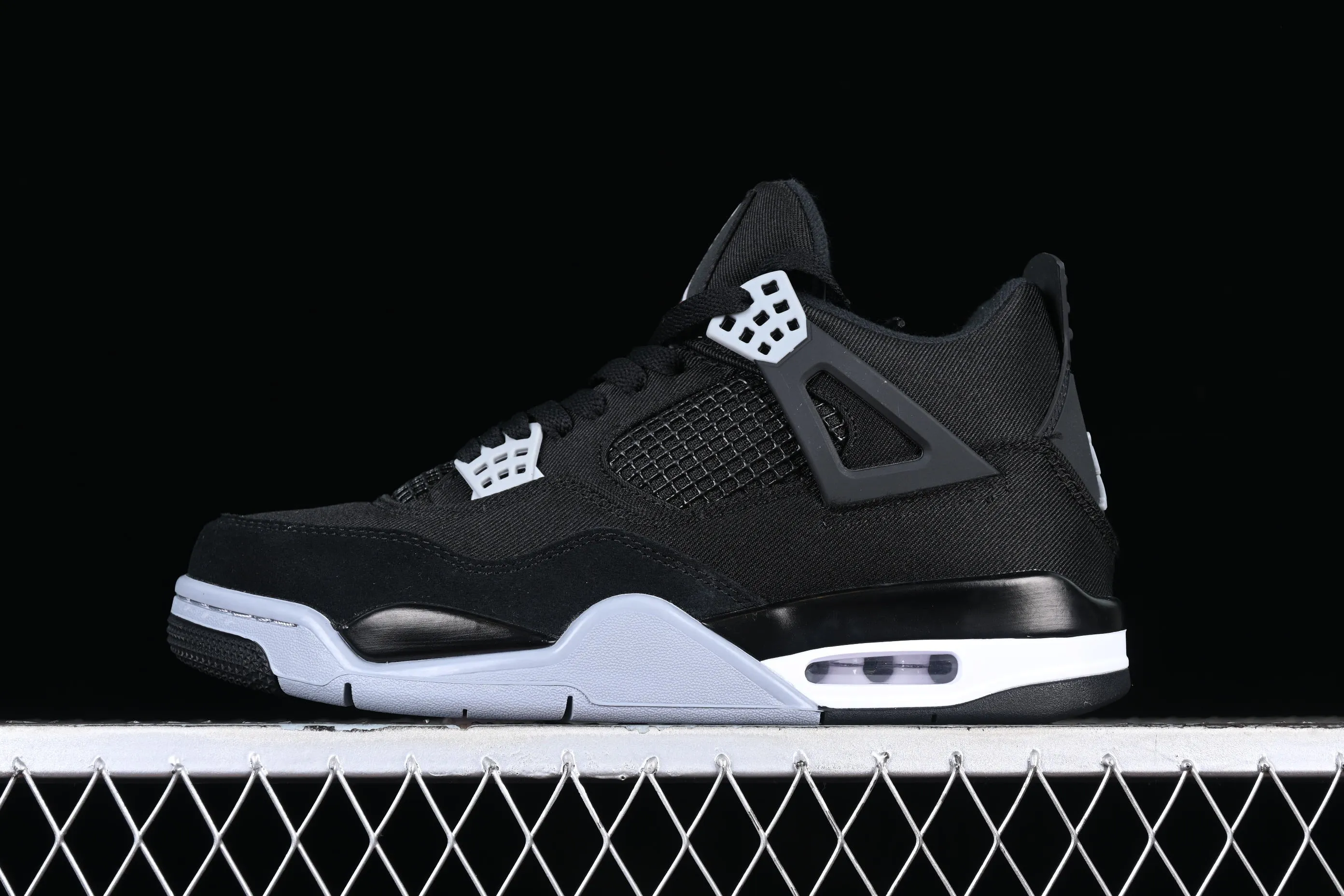 All Categories Air Jordan Jordan Series Basketball Shoes Air Jordan 4 Special Price #ZG Version Air Jordan 4 Retro "Olive Canvas" AJ4 Joe 4 Black Gray Denim DH7138-006